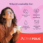 ACTIVEIRON Active Folic 400mcg – L-Methylfolate Folic Acid Supplement – Highly Absorbed, Vegan – Supports Pregnancy, Energy, Tiredness & Fatigue Reduction – 60 Capsules (2-Month Supply)
