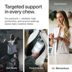 Momentous Creatine Chews - Creatine Monohydrate - Supports Strength, Lean Muscle, & Recovery for Men & Women - NSF Certified for Sport - 150 Chewable Tablets - Mango