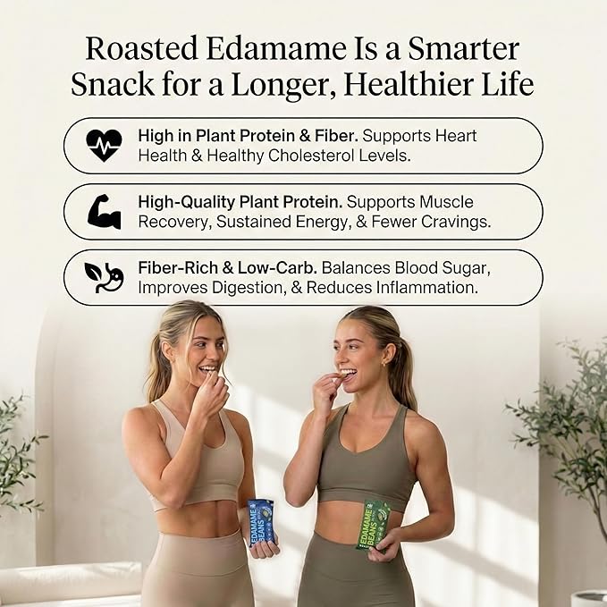 Rel Snacks Sea Salt Roasted Edamame Beans – High Protein, Low Carb Snack (11g Protein) – Keto, Vegan, Non-GMO – Made with Avocado Oil – 10 Pack, 0.9 oz