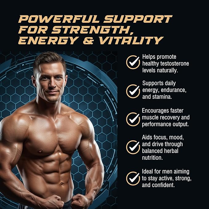 Testosterone Booster Gummies for Men - Enhancement Chews to Boost Testosterone for Energy Stamina Performance & Workout Support - Male Health Enhancing Supplement for Libido & Muscle Growth