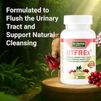 UTFREX Clinically Proven Urinary Tract UTI Health Supplement Natural Support Cleanse Flush Protect (No Probiotics & D-Mannose) – 60 Capsules