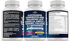 Glucosamine Chondroitin, MSM, Turmeric Curcumin, Collagen, Hyaluronic Acid, Omega 3 – Health Supplement for Men & Women – 360 Count