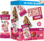 Perfect Bar Mini, PB&J Protein Bar, Protein Snack, Snack Bar, Gluten Free, Soy Free, Non GMO, No Sugar Alcohols, 1.5 Ounce Bar, 18 Count