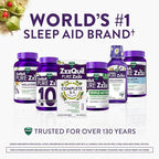 ZzzQuil Pure Zzzs Complete Sleep, Melatonin 10mg, L-Theanine, GABA, with Ashwagandha, and Magnesium, Melatonin Sleep Aid, 60 Count