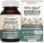 Flora Digest - 3-in-1 Max Strength Digestive Enzymes + Gut Surviving Probiotics & ButyraGen® Postbiotic for Optimal Digestion, Bloating Relief, Regularity, Gut Lining & Colon Support - (60 Capsules)