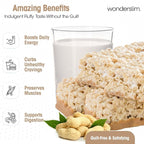 Wonderslim High Fiber Protein Bars, Fluffy Nutter | 15g Protein, 7g Fiber | Low Sugar, Low Carb | Healthy Indulgence | Satisfying, Supports Energy & On-the-Go Convenience, 7 Pack