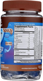 Good Day Chocolate Melatonin for Adults [ 80 Count ] - Fair Trade Non-GMO Chocolate with Chamomile and Melatonin 1 mg - Adult Melatonin, Adult Natural Sleep Aid Supplement