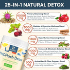 Detox Powder Supplement for Men & Women, Natural Herbal Formula for Liver, Kidney & Digestion, Natural Flavor, 30 Servings