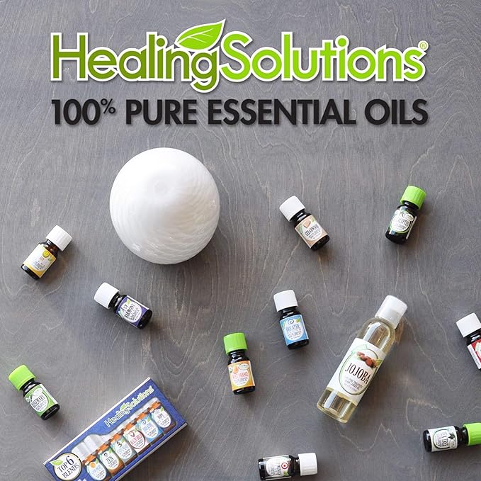 Healing Solutions 2 oz Sleep Essential Oil for Diffuser, Relaxation, Organic, Pure, Undiluted - Dream Essential Blend, 60 ml Sleep Aid - Organic Diffuser Oil