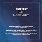 Vega Creatine Monohydrate Capsules, 5g Micronized Creatine Powder per Serving, for Lean Muscle, Support Cognitive Function, Pure, Unflavored, Sugar Free, 180 Pills (30 Servings)