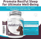 K9 Select Melatonin for Dogs - Calming Aid Tasty Dog Supplement - Helps Overall Health with Quiet Moments and Composure - Reduce Stress Calming Treats for Large Dogs - 5 mg, 180 Tablets