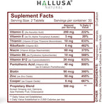 "N/A" HALLVIGOR Men’s Daily Multivitamin – Korean Ginseng, Damiana, Saw Palmetto, Biotin, B Complex, Zinc, Royal Jelly – 60 Capsules – Hallusa Natural