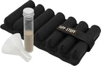 Supp Stuff Powder Supplement Organizer and Travel Case with 7 Powder Tubes and Transport Funnel Included, HSA/FSAPortable Protein Powder Supplement Container by Medcenter