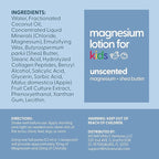 Magnesium Lotion for Kids & Babies with Sensitive Skin | Unscented Formula Soothes Tired Legs, Supports Restful Night’s Sleep, Moisturizes & Hydrates Skin, 8 fl oz (237 mL) by M3