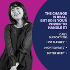 AZO® Nighttime Menopause Gummies + Melatonin to Support Restful Sleep*, Clinically Proven Ingredient for Hot Flashes and Night Sweats, Menopause Supplements for Women - 30 Gummies