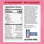 Pure Protein Strawberry Protein Shake, 30g Complete Protein, Ready to Drink and Keto-Friendly, Vitamins A, C, D, and E plus Zinc to Support Immune Health, 11oz Bottles, 12 Pack