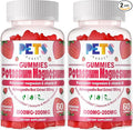 Potassium Magnesium Gummies - High Absorption Magnesium Glycinate & Potassium Citrate Plus Omega 3, B6, D3, K2 & Calcium - Chewable Gummy for Leg Cramps, Immunity & Energy Strawberry 120 Gummies