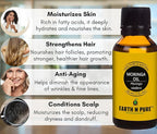 Earth N Pure Moringa Oil Cold Pressed, Natural and Therapeutic Grade 30 ml