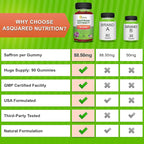 aSquared Nutrition Saffron Gummies - Saffron Extract Supplement - Pure Gummy Supplements Alternative to Capsules, Pills, Powder & Tea