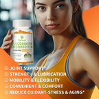 Glucosamine Chondroitin Gummies with MSM & Elderberry Extra Strength - Joint Support, Antioxidant Immune Support Supplement for Adults, Men & Women.Orange-2pack