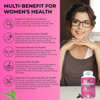 Perimenopause & Menopause Support Supplement for Women – Multi‑Symptom Relief with Black Cohosh & Red Clover Isoflavones | Ashwagandha Adaptogen & Herbal Blend | Hormone Balance Support | 120 Capsules