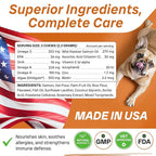 PawfectCHEW Fish Oil Omega 3 for Dogs - Allergy Relief - Joint Health - Itch Relief, Shedding - Skin and Coat Supplement - Alaskan Salmon Oil Chews - Omega 3 6 9 - EPA & DHA Fatty Acids