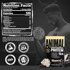 Animal Whey Isolate Protein Powder - Loaded for Pre & Post Workout Muscle Builder and Recovery with Digestive Enzymes for Men & Women - 25g Protein, Great Taste, Low Sugar - Cookies & Cream 10 lbs