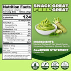 Where You Bean Edamame Beans Snack (Spicy Wasabi) - Crunchy and Dry Roasted Edamame Beans - High Protein Snacks, Keto and Vegan Healthy Snacks for Adults & Low Carb Asian Snack 0.9 oz (Pack of 8)