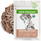 Organic White Willow Bark Tea (4 oz.) – White Willow Bark Herb for Cold Infusions, Decoctions & Herbal Use - Traditionally Used for Occasional Tension & Discomfort