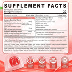 L-Glutamine 1200mg Gut & Immune Support Gummies,Leaky Gut Repair Supplement with Slippery Elm,Marshmallow Root,Ginger Root,Arabinogalactan,Organic Aloe,Vitamin C,Vitamin D3,Zinc,Sugar-Free | 120 Count