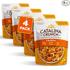 Catalina Crunch Protein Snack Mix with Cheese Crisps - 10g Protein, 1g Sugar per Serving - Good Source of Fiber, Keto, Gluten Free - Cheddar, 5.25 Ounce Bag (Pack of 4)