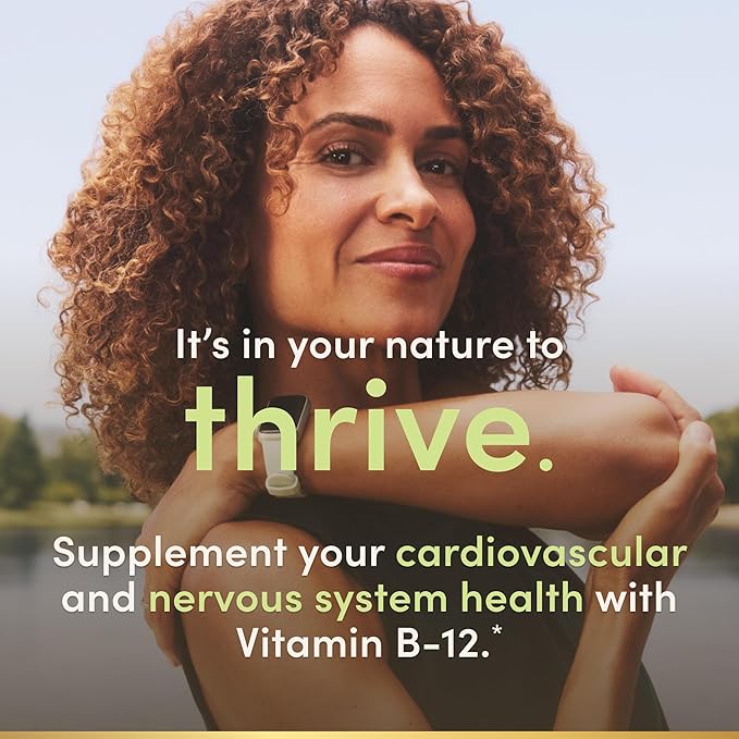 Nature's Bounty Vitamin B12 Gummies, Dietary Supplement, Supports Energy Metabolism and Nervous System Health, Mixed Berry Flavor, 500mcg, 90 Gummies