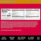 BSN Protein Crisp Bar, Peanut Butter Crunch, 20 Gram Protein Snack Bars with Whey and Fiber, Gluten-Free Crunchy Energy Bars for Workout, Fitness, On-the-Go, 12 Count