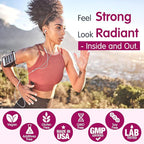 Zaigon HMB Supplements for Women | Vitamin D3 K2, Ashwagandha, Magnesium, Omega 3, Collagen, Biotin, Hyaluronic Acid, Astaxanthin, Calcium | Skin Care, Muscle, Bone & Brain Support | 180 Capsules