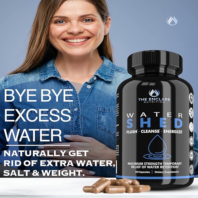 THE ENCLARE NUTRITION Water Pills - Diuretic Water Pills for Swollen Feet and Ankles Relief - for Women or Men - Edema Relief - for Weight, Liquid Retention, Swelling, Bloating & Fluid Balance (3)