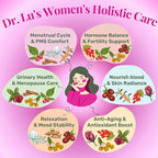 Dr. Lu's Happy Girl Tea | 100% Natural Herbal Tea for Hormone Balance, Menstrual, PMS, PCOS & Menopause | Antioxidant & Anti-Aging Rose Tea with Raspberry Leaf, Cranberries, Goji Berries & More