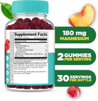 Lifeable Magnesium Citrate Gummies Sugar Free | Great Tasting Magnesium Supplement Gummies for Adults | Vegan, Non GMO Magnesium Gummy | for Men & Women | for Muscle Relaxation | 60 Count