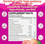 Sugar-Free CoQ10 Gummies 250mg, Plus Omega-3, Vitamin B3 & Zinc, Magnesium - High Absorption Coenzyme Q10 Supplements for Heart Health, Cellular Energy, & Antioxidant Support, 60 Count