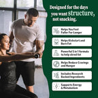 GLP-1 Weight Loss Support - Fat Burner for Men & Women - Supports Healthy Pathways Associated with GLP-1 Activity + Appetite Suppressant Supplement - 60 Capsules to Help Lose Weight