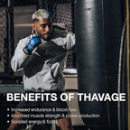 RAW Pre Workout Powder, Thavage (Beach Bum) - Chris Bumstead Sports Nutrition Supplement for Men & Women - Cbum Pre Workout for Working Out, Hydration, Mental Focus & Energy - 40 Servings