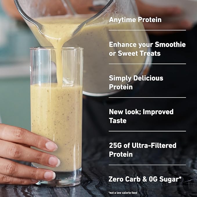 Isopure Zero Carb 100% Pure Whey Isolate Protein Powder, Gluten Free, With Vitamins, Banana Cream, 25g Protein Per Serving, 3 Lbs, 44 Servings (Packaging May Vary)