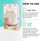 HYLEYS Slim Tea 5 Flavor Assortment - Weight Loss Herbal Supplement Cleanse and Detox - 25 Tea Bags (12 Pack) - Assorted Tea Variety Pack