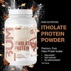 RAW Whey Protein Powder Isolate, Cinnamon Crunch (CBUM Itholate Protein) - 100% Grass-Fed Sports Nutrition Powder for Muscle Growth & Recovery - Low-Fat, Low Carb, Naturally Flavored - 25 Servings