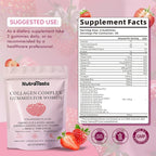Collagen Gummies for Women | Biotin, Vitamins, Probiotics & Ashwagandha | Skin, Hair & Nails Supplement | Sugar Free, Non-GMO, Gluten Free | Strawberry Flavor - 30 servings