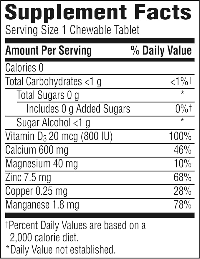 Caltrate Chewables 600 +D3 Plus Minerals Calcium and Vitamin D, Sugar Free, Cherry, Orange and Fruit Punch, 60 Count