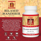 Kan Herbs Company Relaxed Wanderer – Traditional Chinese Herbal Formula to Support Mood, Digestion, and Menstrual Balance, Nourishes Blood, Eases Occasional Tension and Fatigue, 120 Tablets