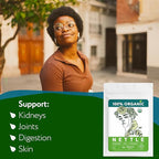 Nettle Tea Organic (40 Tea Bags) - Stinging Nettle Leaf TeaBags – Ortiga Tea for Optimal Health, Immune Support, Kidney - Te de Ortiga Organico Natural