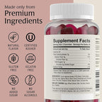 Prebiotic Fiber Gummies for Adults & Kids with No Added Sugar- 5g (60 Count) High Fiber Supplement Gummies - Vegan - Keto Friendly - Digestive Health Supplements