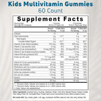 Vegetarian Kids Multivitamin Gummies, 30–60 Servings. With 14 Essential Vitamins & Minerals. Gelatin-Free, Gluten-Free. Non-GMO Gummy Vitamins for Toddlers, Support Immune, Bones & Overall Wellness