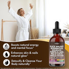 Black Walnut Wormwood Cleanse Drops - Liquid Soursop, Garlic, Pumpkin Seed, PAU D'Arco, Oil of Oregano, Turmeric, Berberine, Neem Extract, Hull Bark, Tincture - 2oz